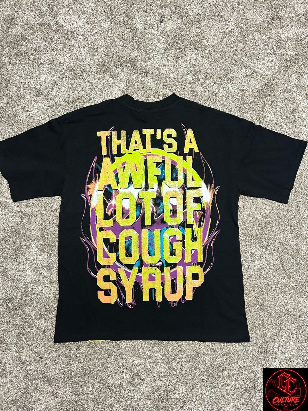 That’s A Awful Lot of Cough Syrup Skull Graphic T-Shirt