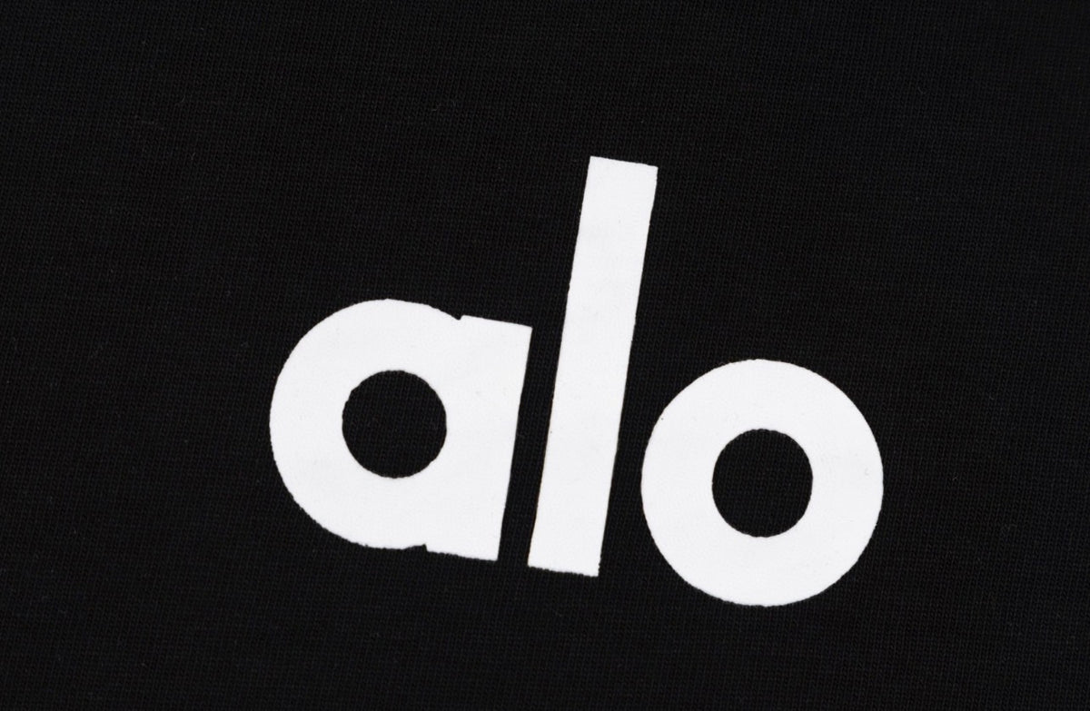 Alo Double Logo T-Shirt – Black