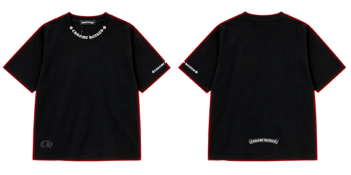 Chrome Hearts Neck Logo T-Shirt – Black