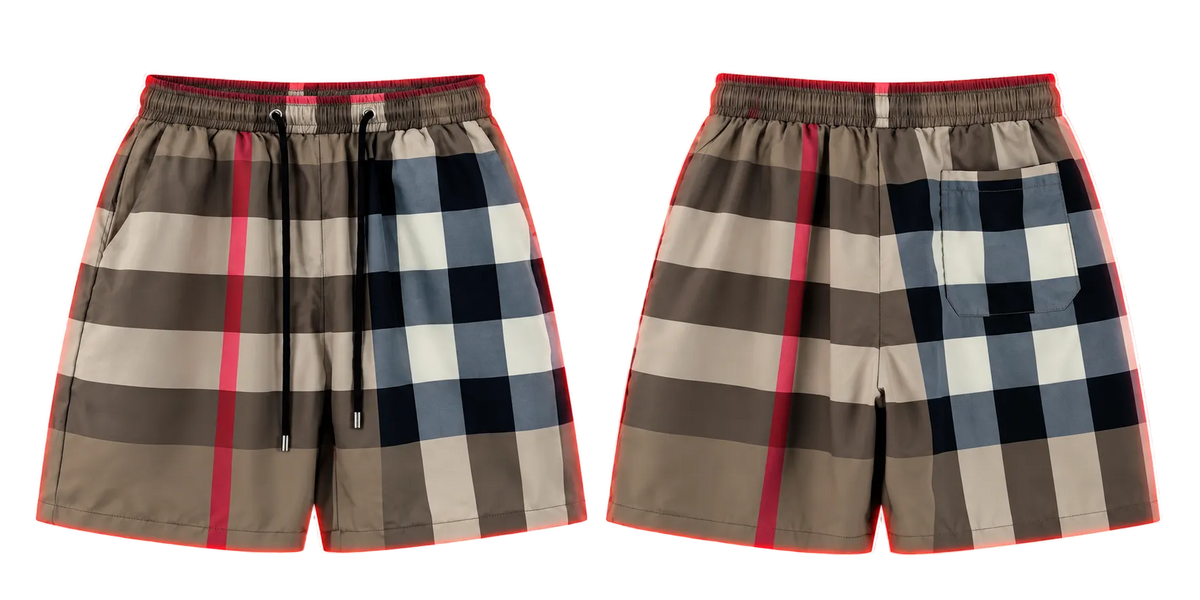 Burberry Check Drawstring Shorts