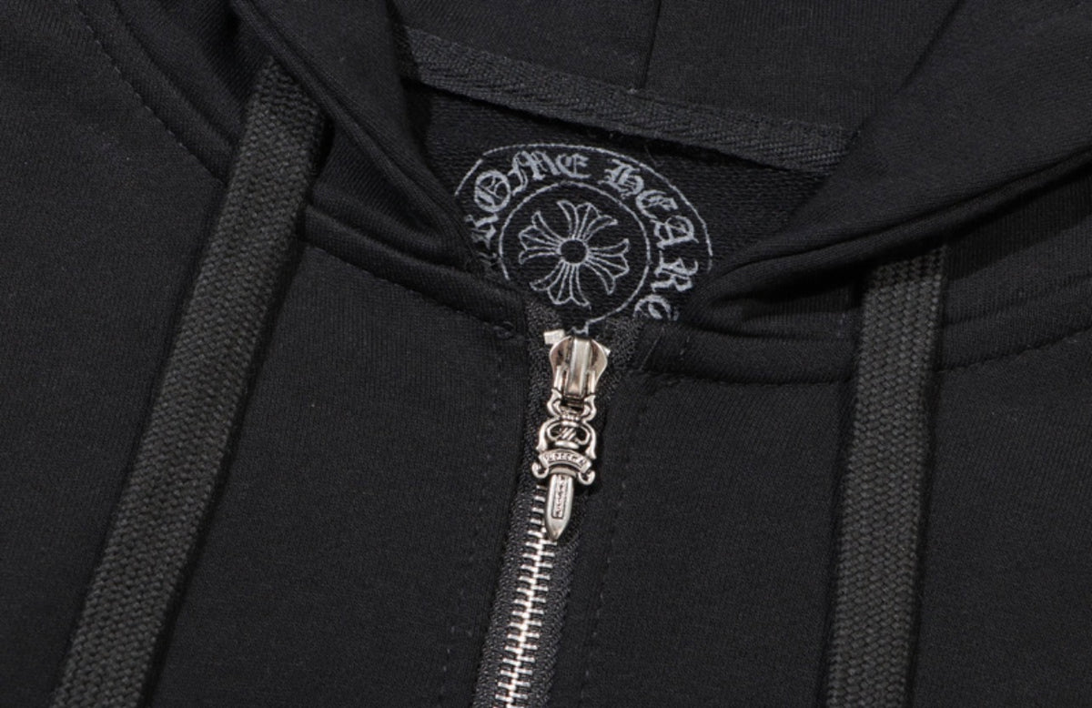 Chrome Hearts Multicolor Horseshoe Zip-Up Hoodie