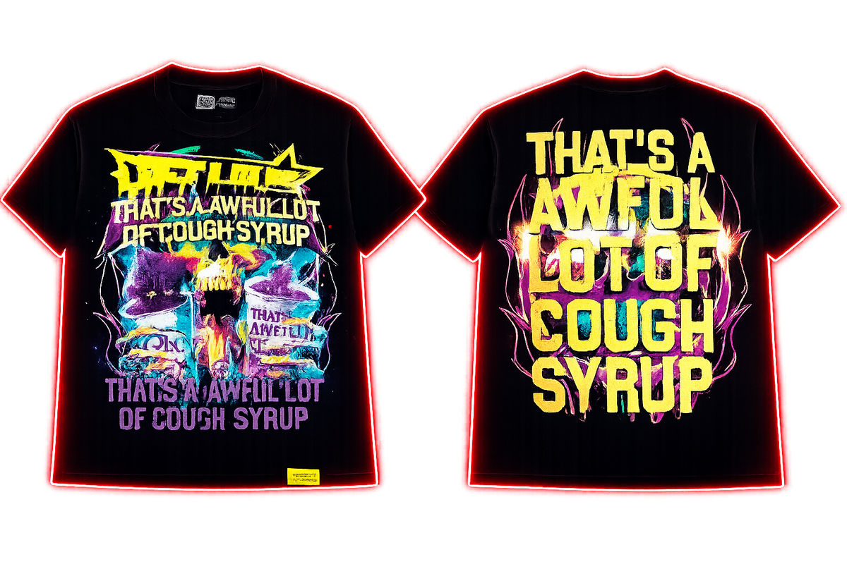 That’s A Awful Lot of Cough Syrup Skull Graphic T-Shirt