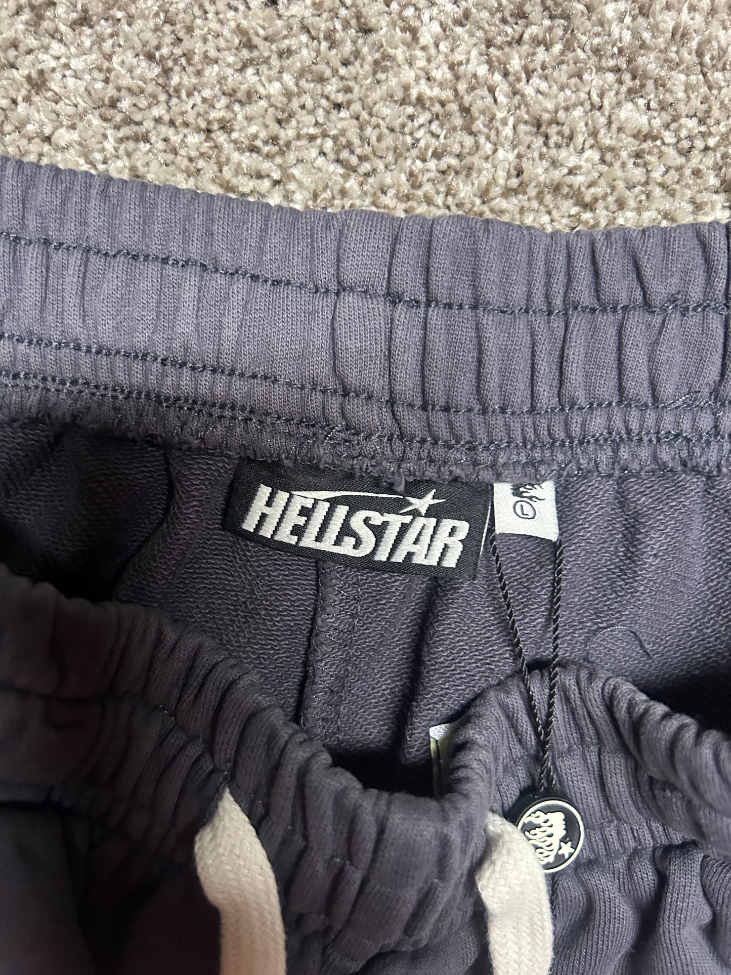 Hellstar Grey Flame Shorts