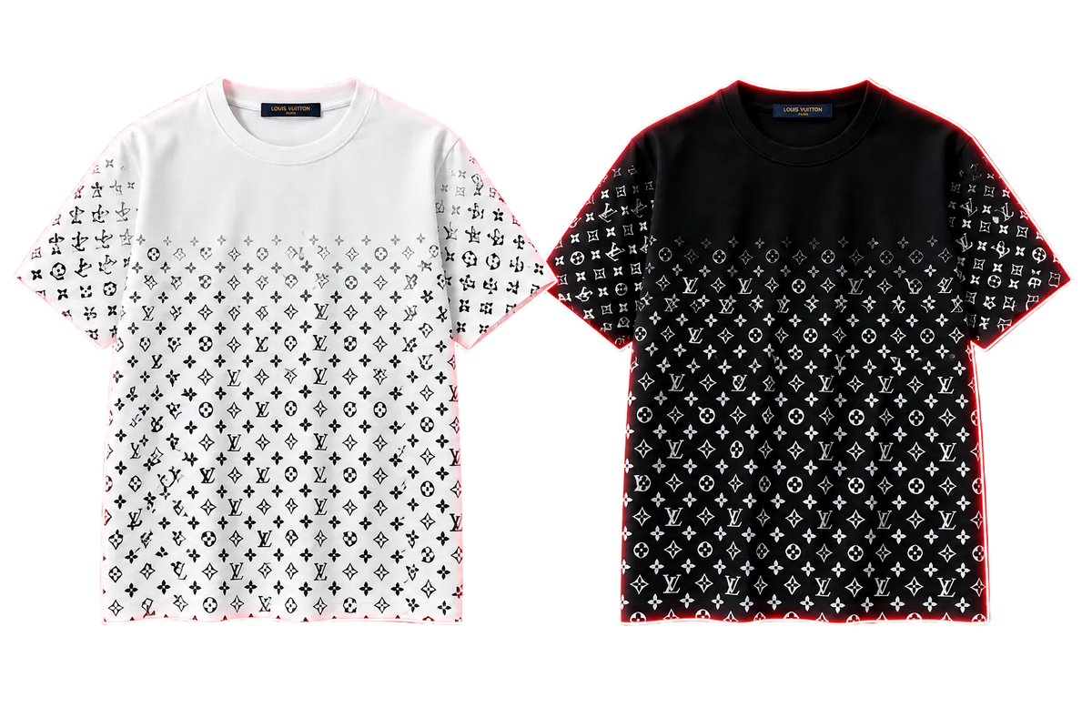 Louis Vuitton Monogram Gradient T-Shirt – Black/White