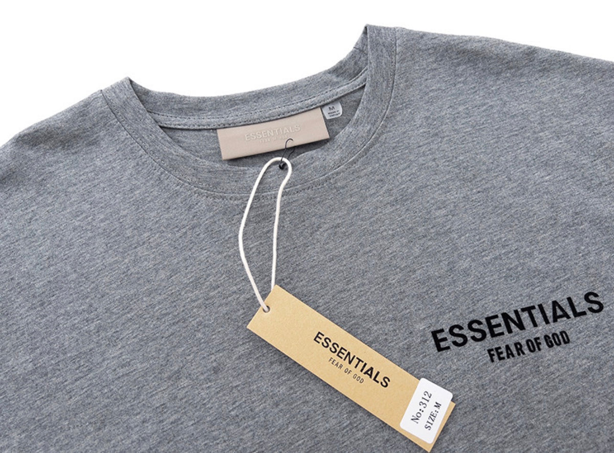 Fear of God Essentials Logo T-Shirt -Gray