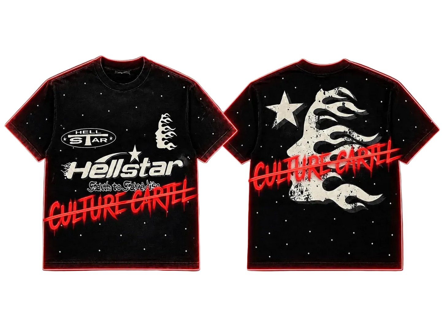 Hellstar Faith to Paradise Black Graphic Tee