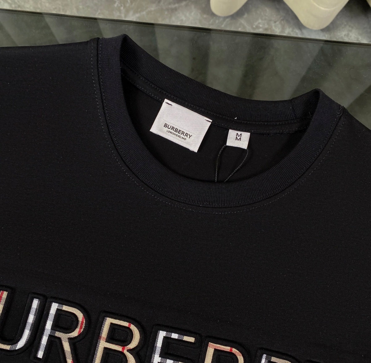 Burberry Check Logo T-Shirt