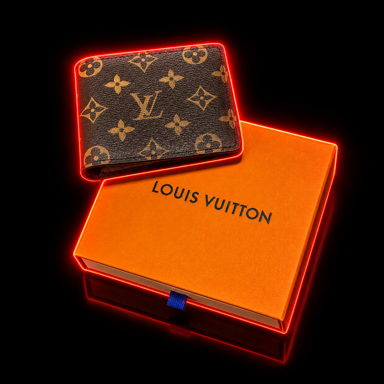 Inspired by LV Monogram Inspired Bi-Fold Wallet -Brown