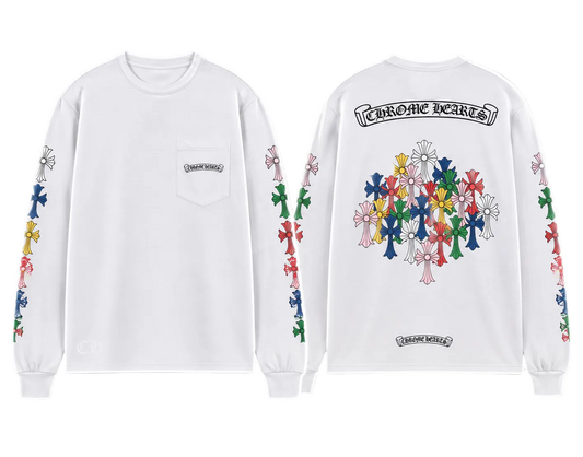 Chrome Hearts Multicolor Cross Long Sleeve