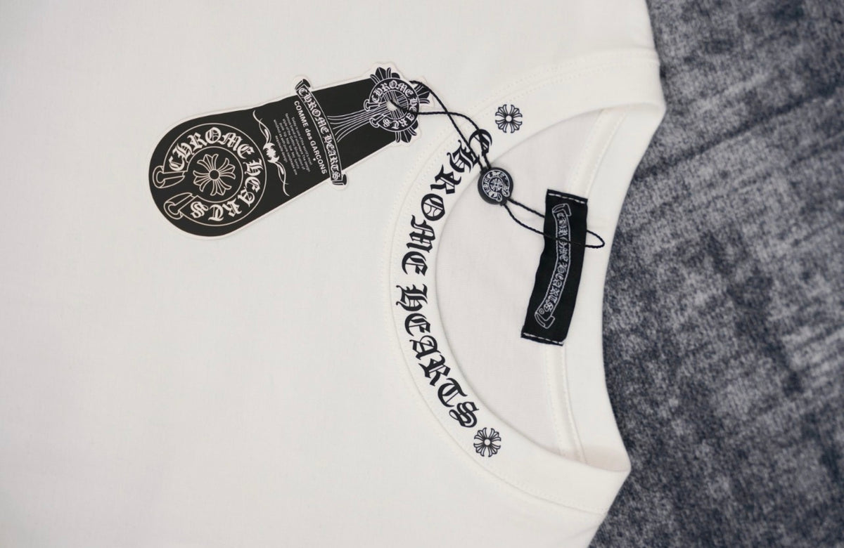 Chrome Hearts Neck Logo T-Shirt – White
