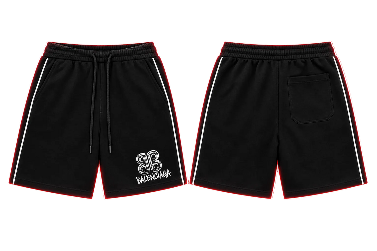 Balenciaga BB Logo Shorts – Black