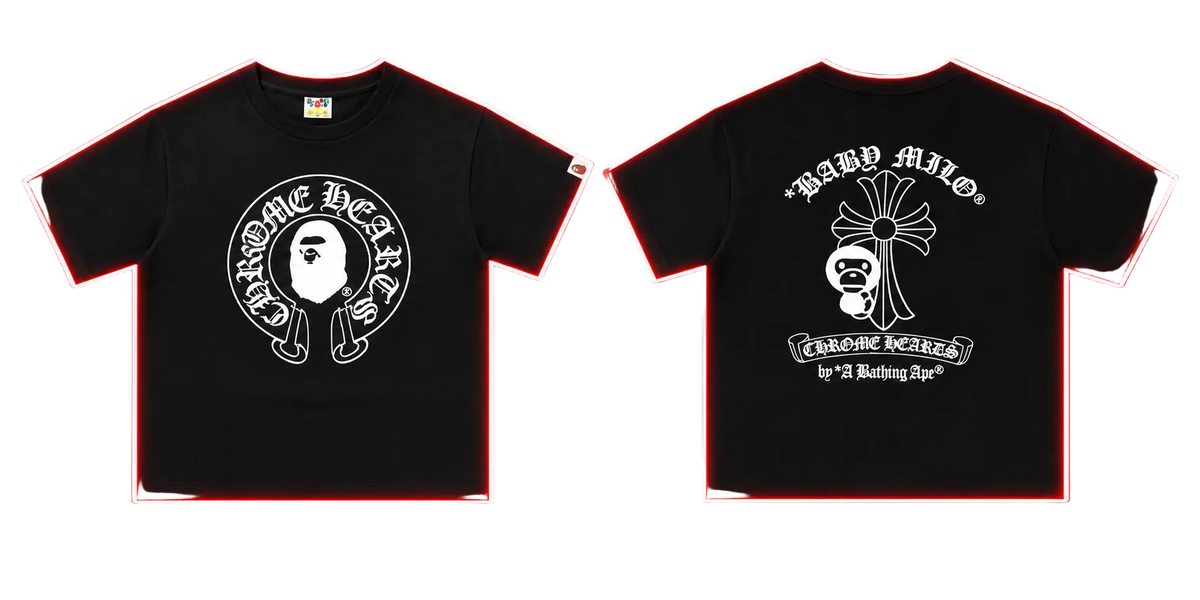BAPE x Chrome Hearts Cross T-Shirt – black