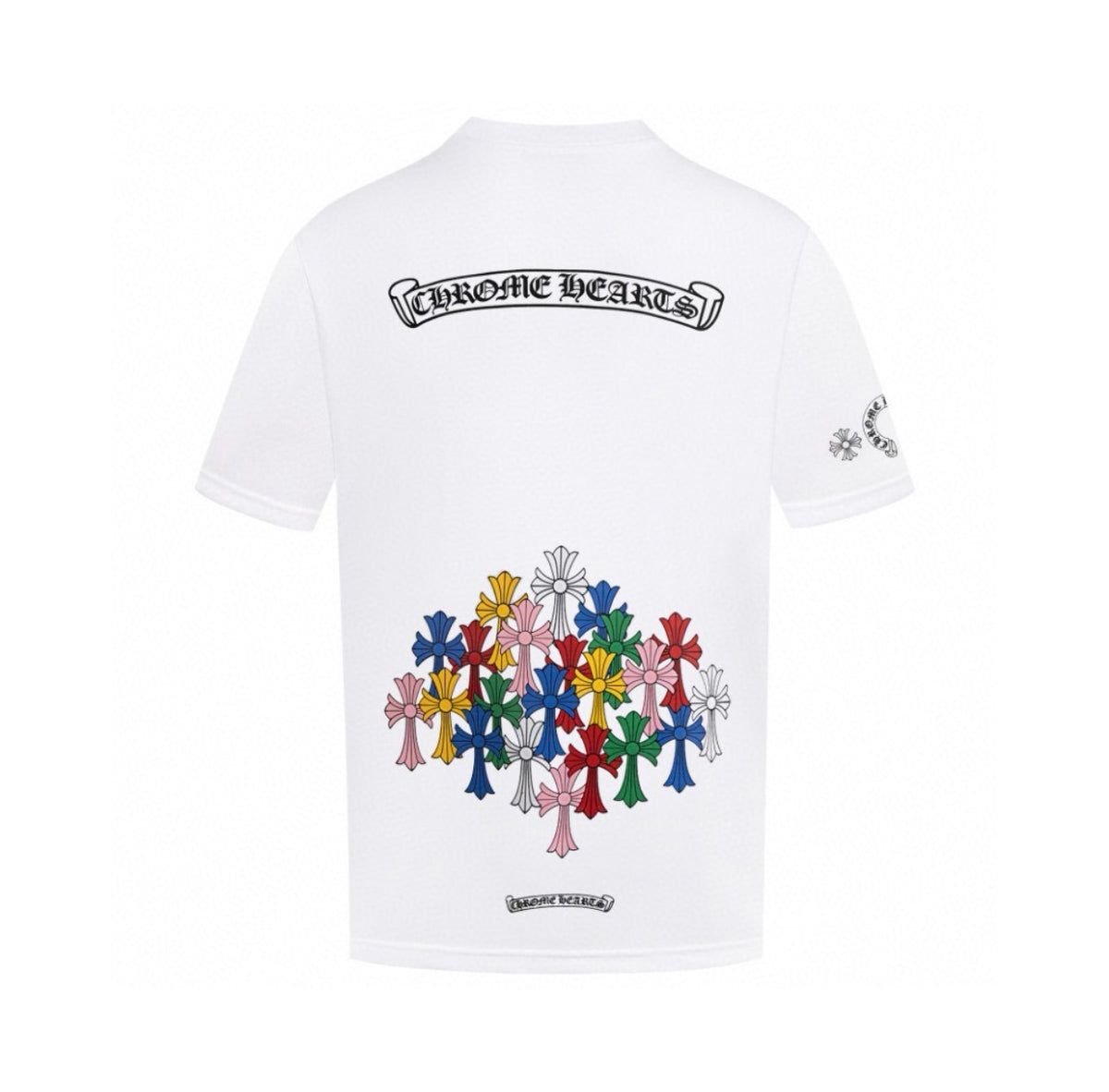 Chrome Hearts Multicolor Cross Graphic T-Shirt