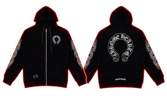 Chrome Hearts Horseshoe Zip-Up Hoodie