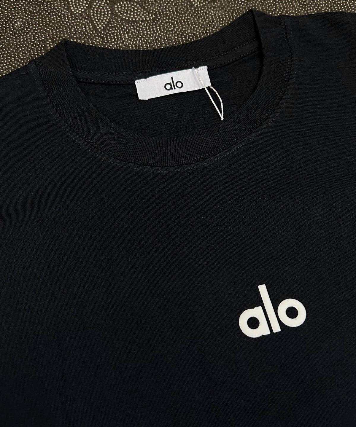Alo Double Logo T-Shirt – Black