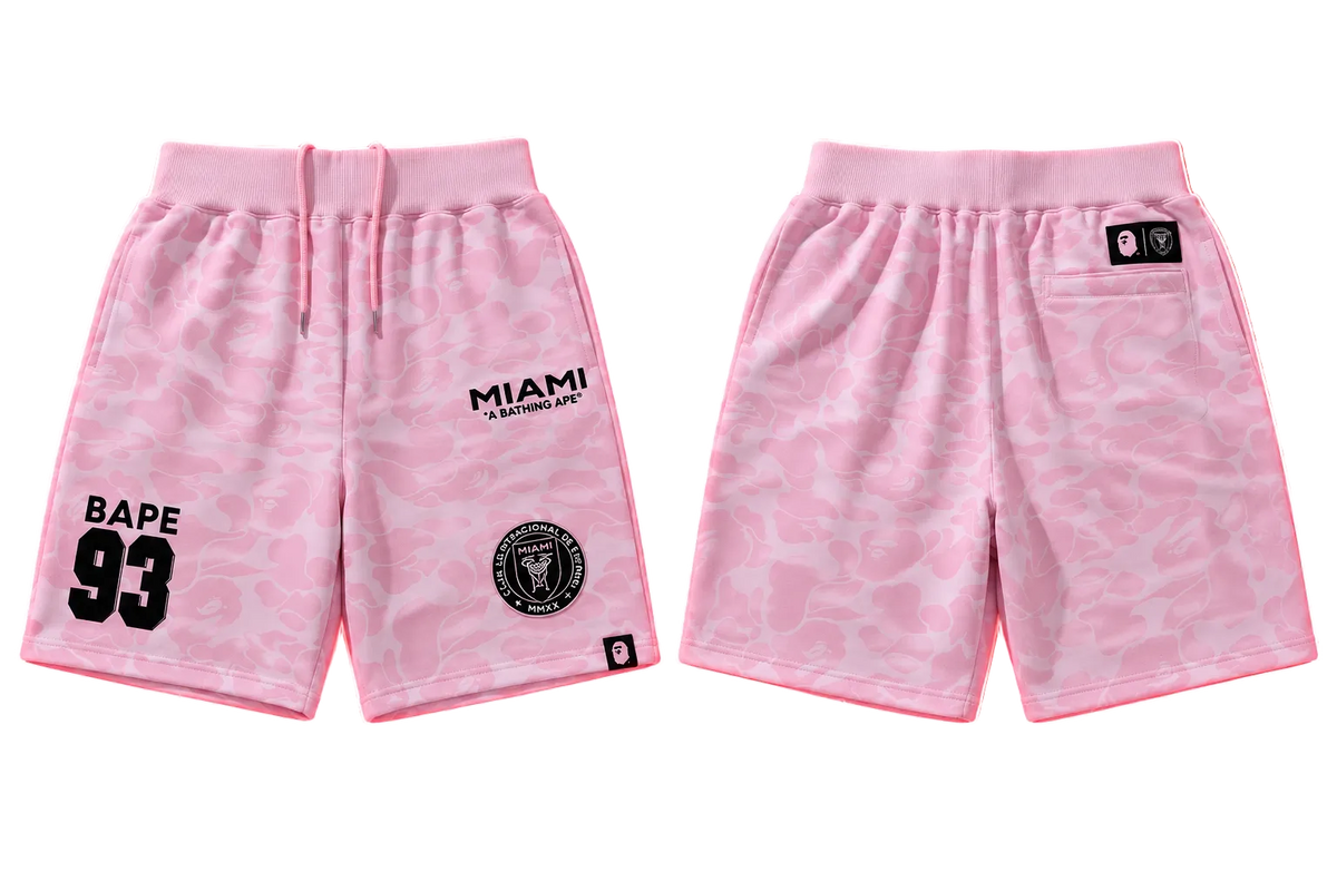 BAPE x Miami Camo Shorts – Pink