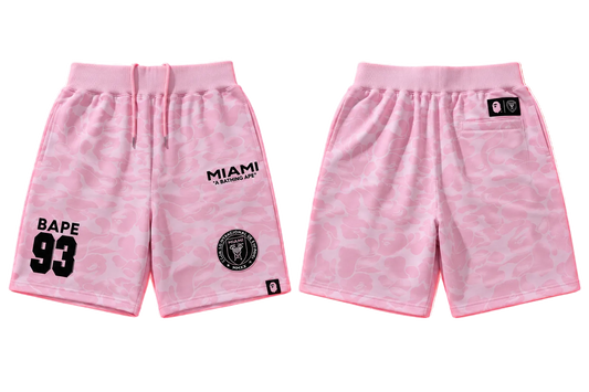 BAPE x Miami Camo Shorts – Pink