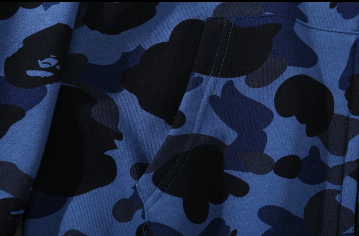 BAPE Shark Camo Full-Zip Hoodie