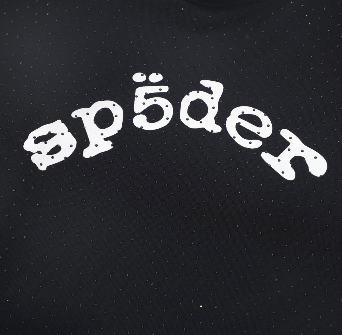 Sp5der Rhinestone Logo Hoodie