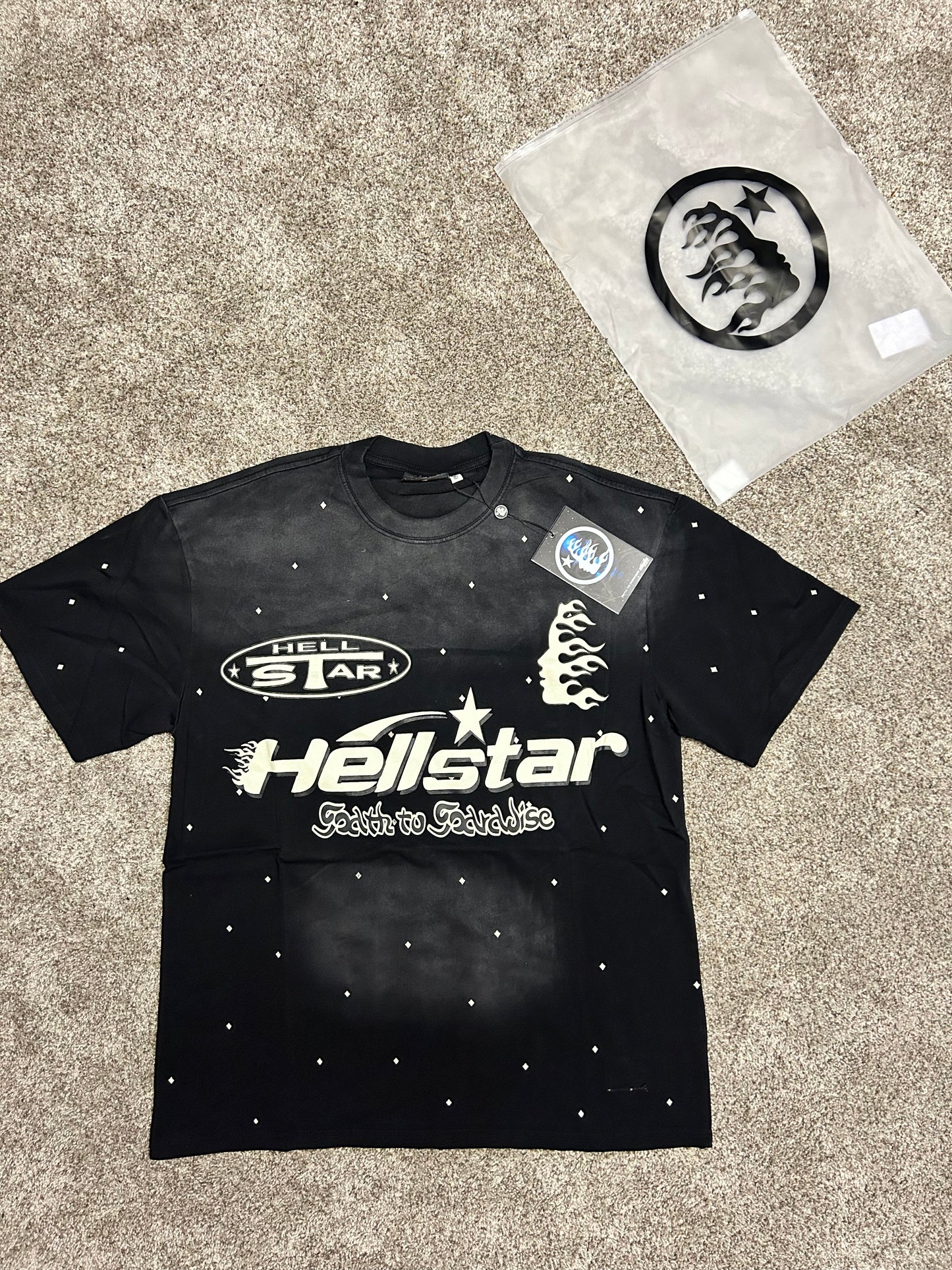 Hellstar Faith to Paradise Black Graphic Tee