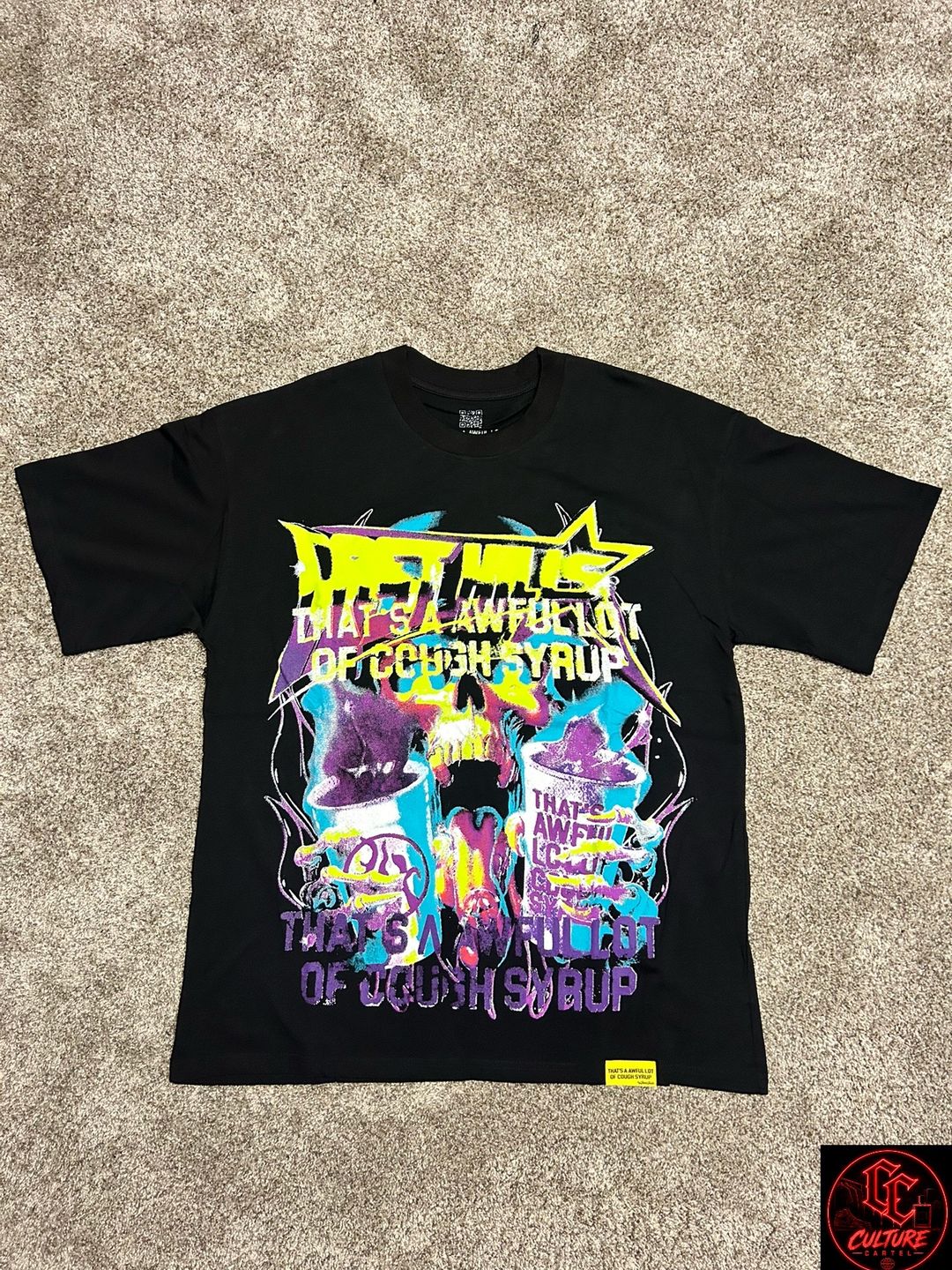 That’s A Awful Lot of Cough Syrup Skull Graphic T-Shirt
