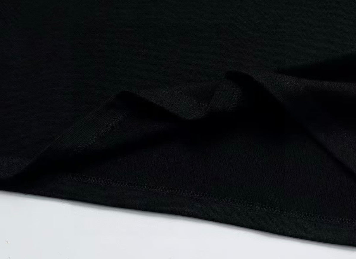 Balenciaga Pink Logo T-Shirt – Black