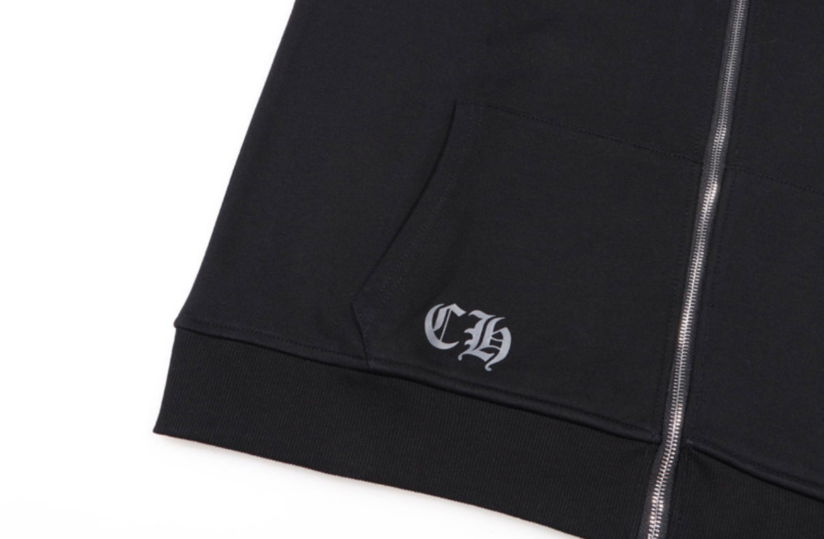 Chrome Hearts Multicolor Horseshoe Zip-Up Hoodie