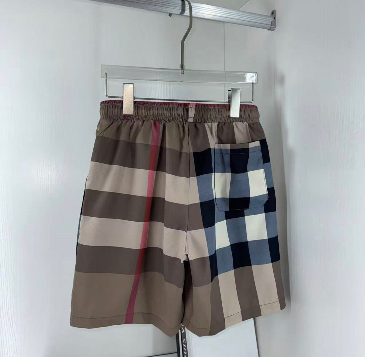 Burberry Check Drawstring Shorts