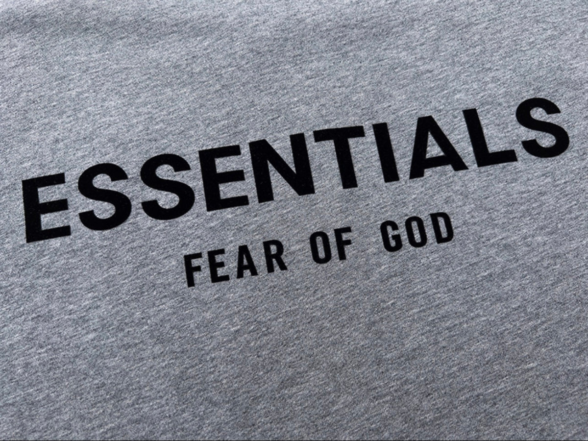 Fear of God Essentials Logo T-Shirt -Gray
