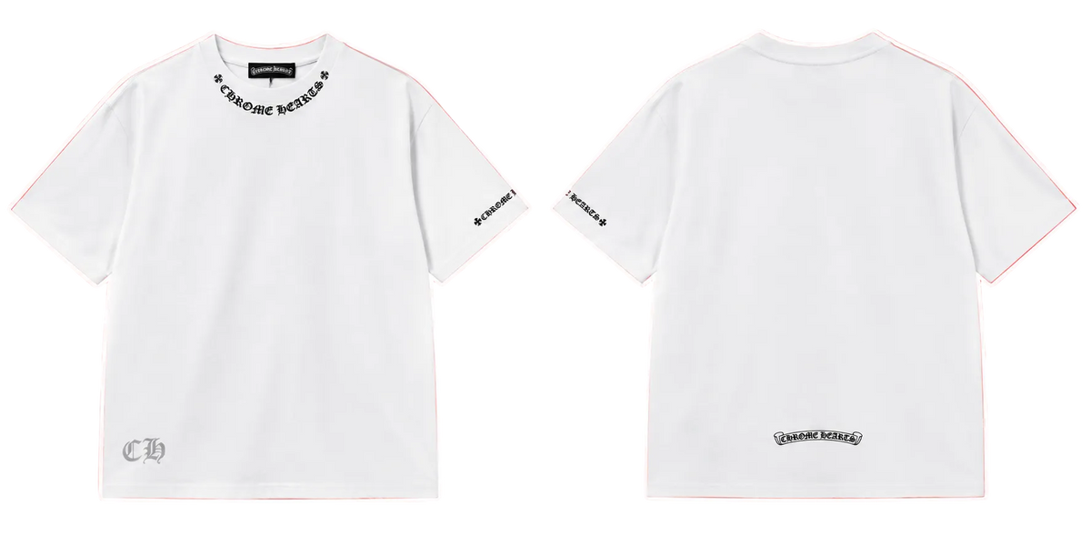 Chrome Hearts Neck Logo T-Shirt – White