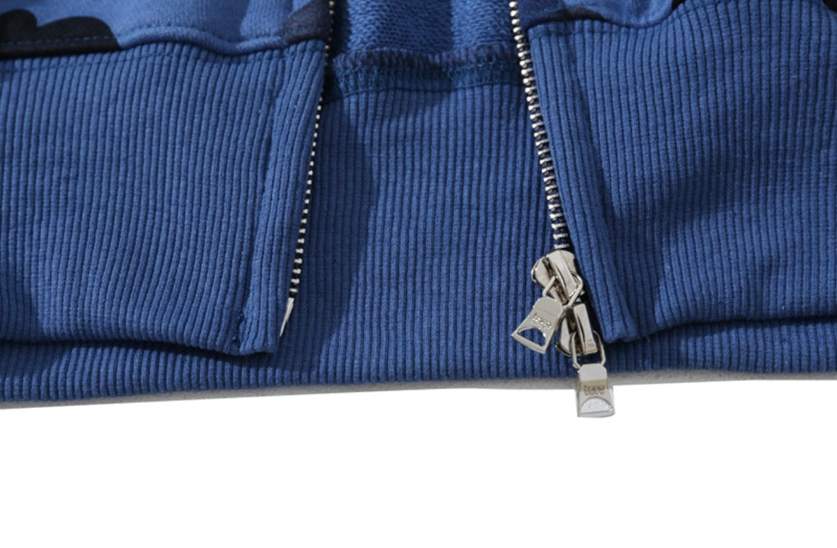 BAPE Shark Camo Full-Zip Hoodie
