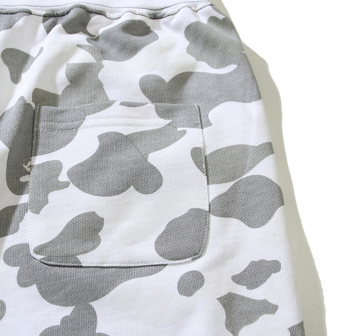 BAPE Split Camo Shark Shorts – Black/White