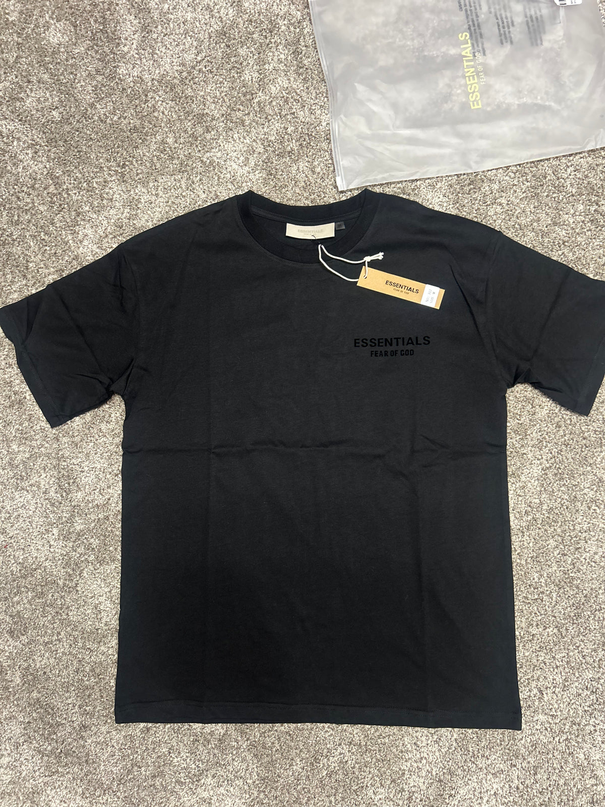 Fear of God Essentials Logo T-Shirt -Black