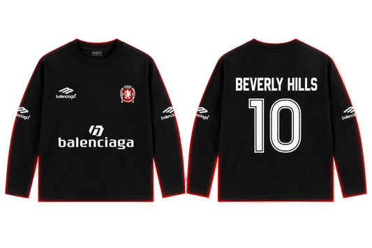 Balenciaga Beverly Hills 10 Long-Sleeve Shirt – Black