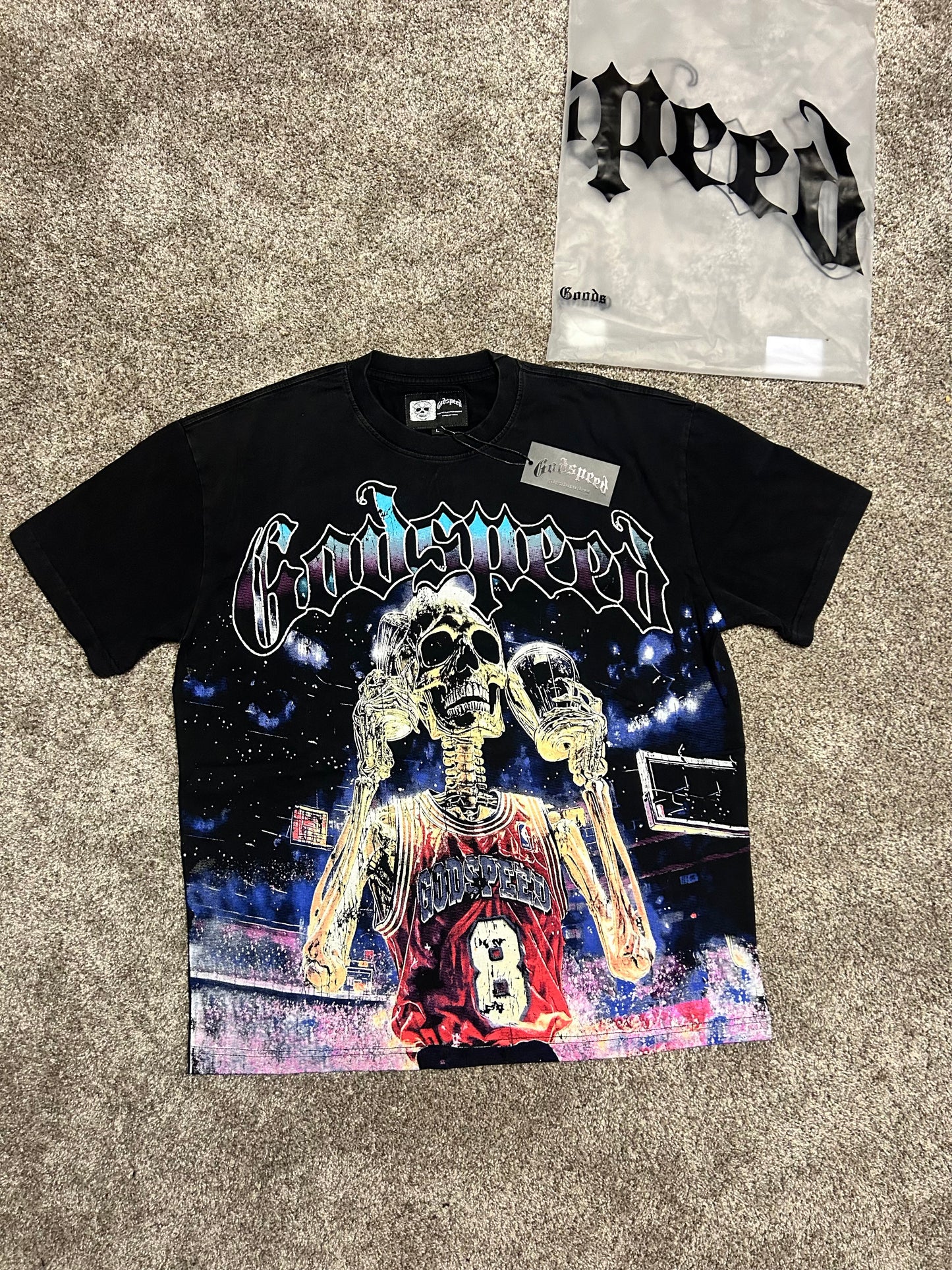 Inspired by Godspeed Courtside Skeleton Tee