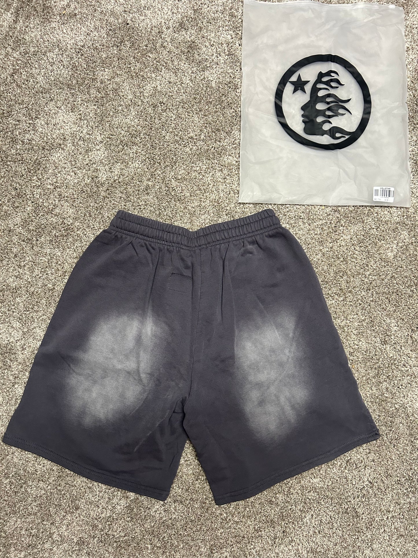 Hellstar Grey Flame Shorts