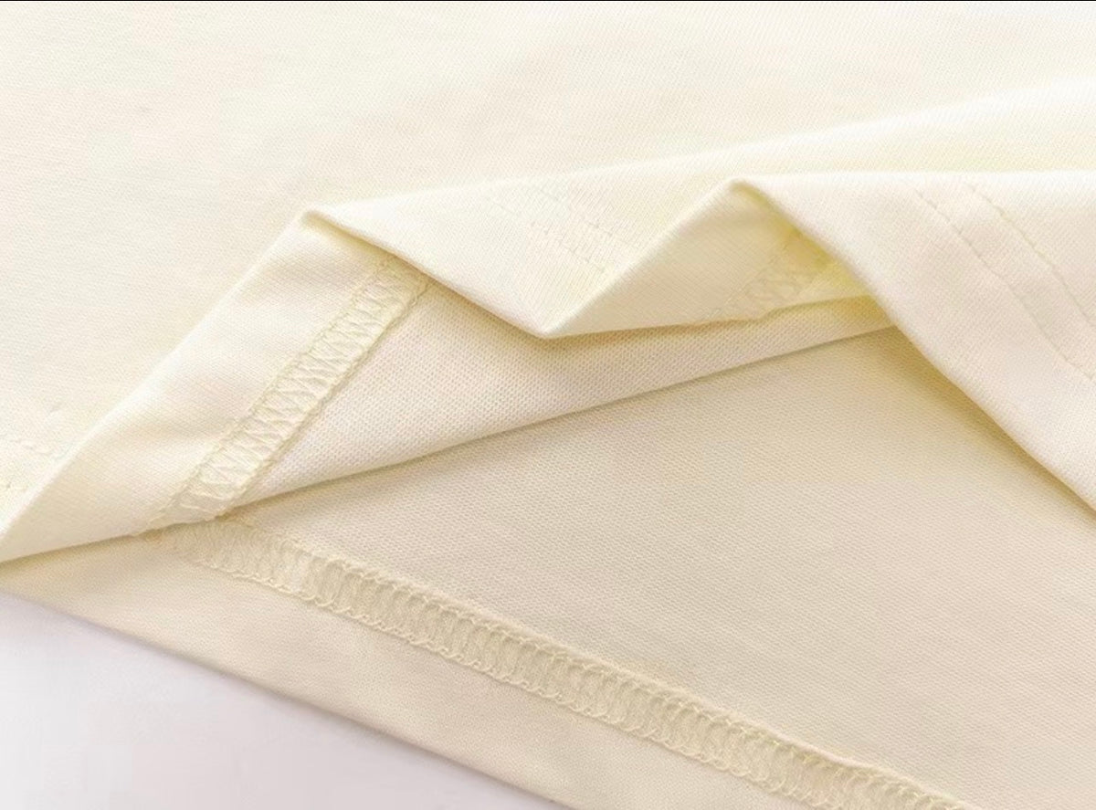 Gucci Web Stripe Logo T-Shirt – Cream