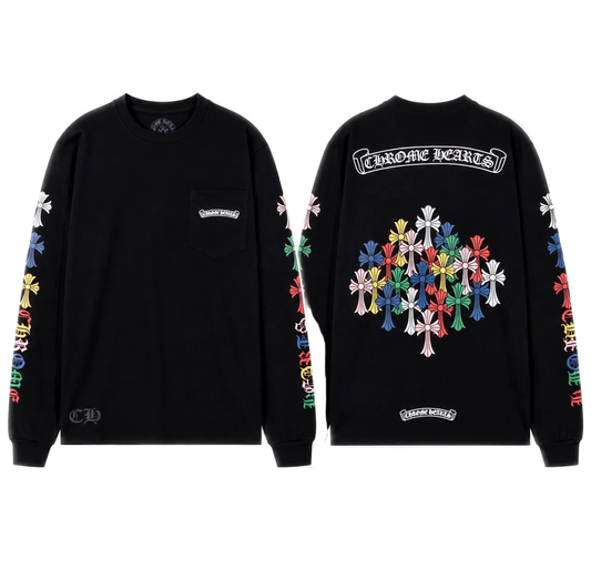 Chrome Heart Multicolor Cross Long Sleeve