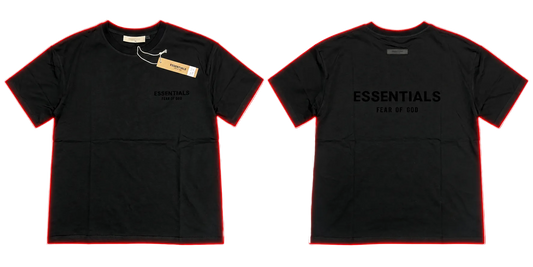 Fear of God Essentials Logo T-Shirt -Black