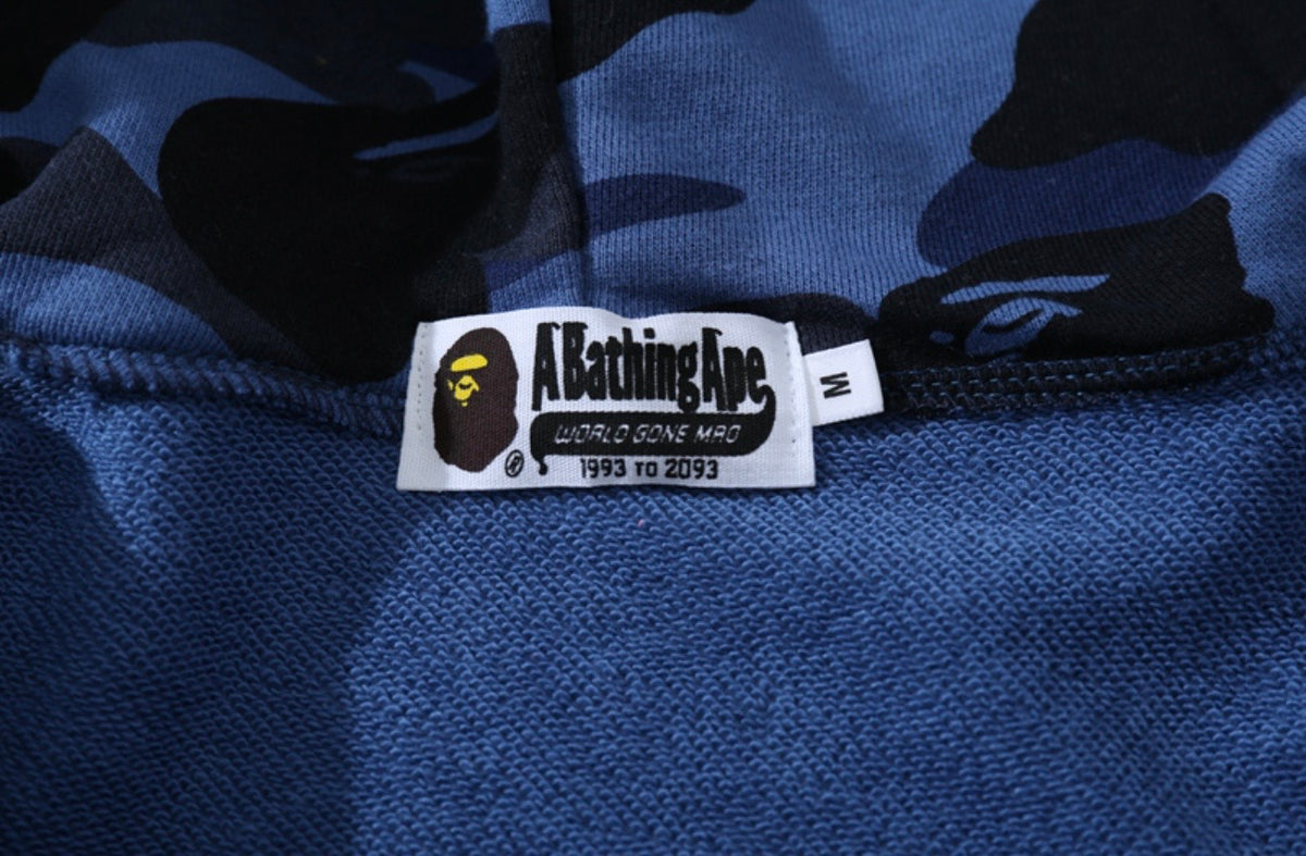 BAPE Shark Camo Full-Zip Hoodie