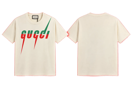 Gucci Web Stripe Logo T-Shirt – Cream