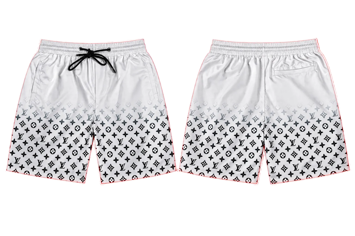 Louis Vuitton Monogram Gradient Shorts – White