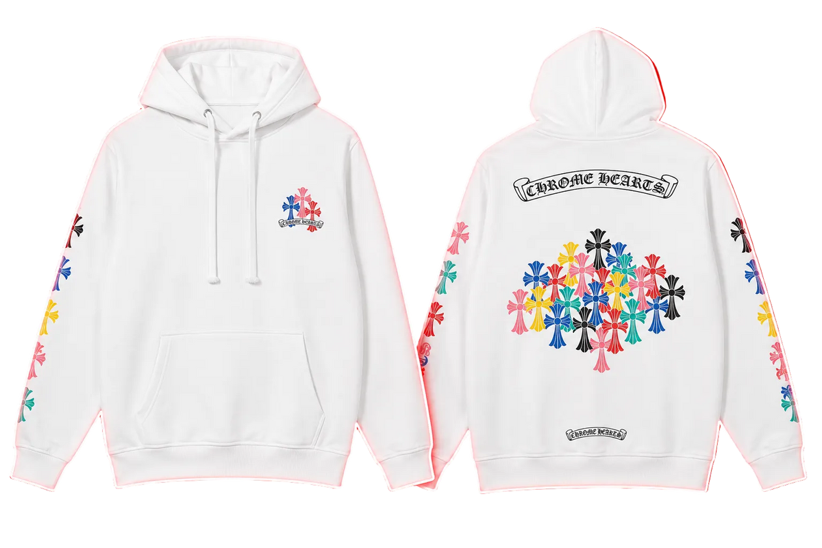 Chrome Hearts Multicolor Cross Hoodie