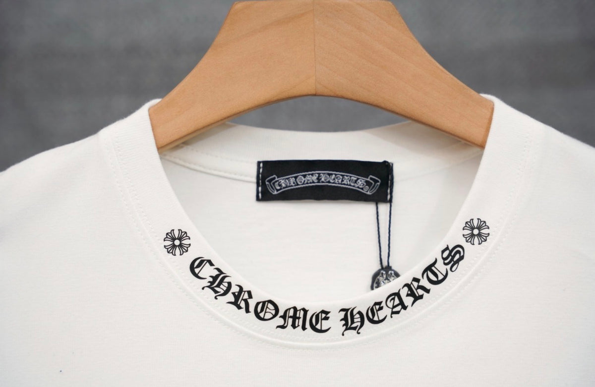 Chrome Hearts Neck Logo T-Shirt – White