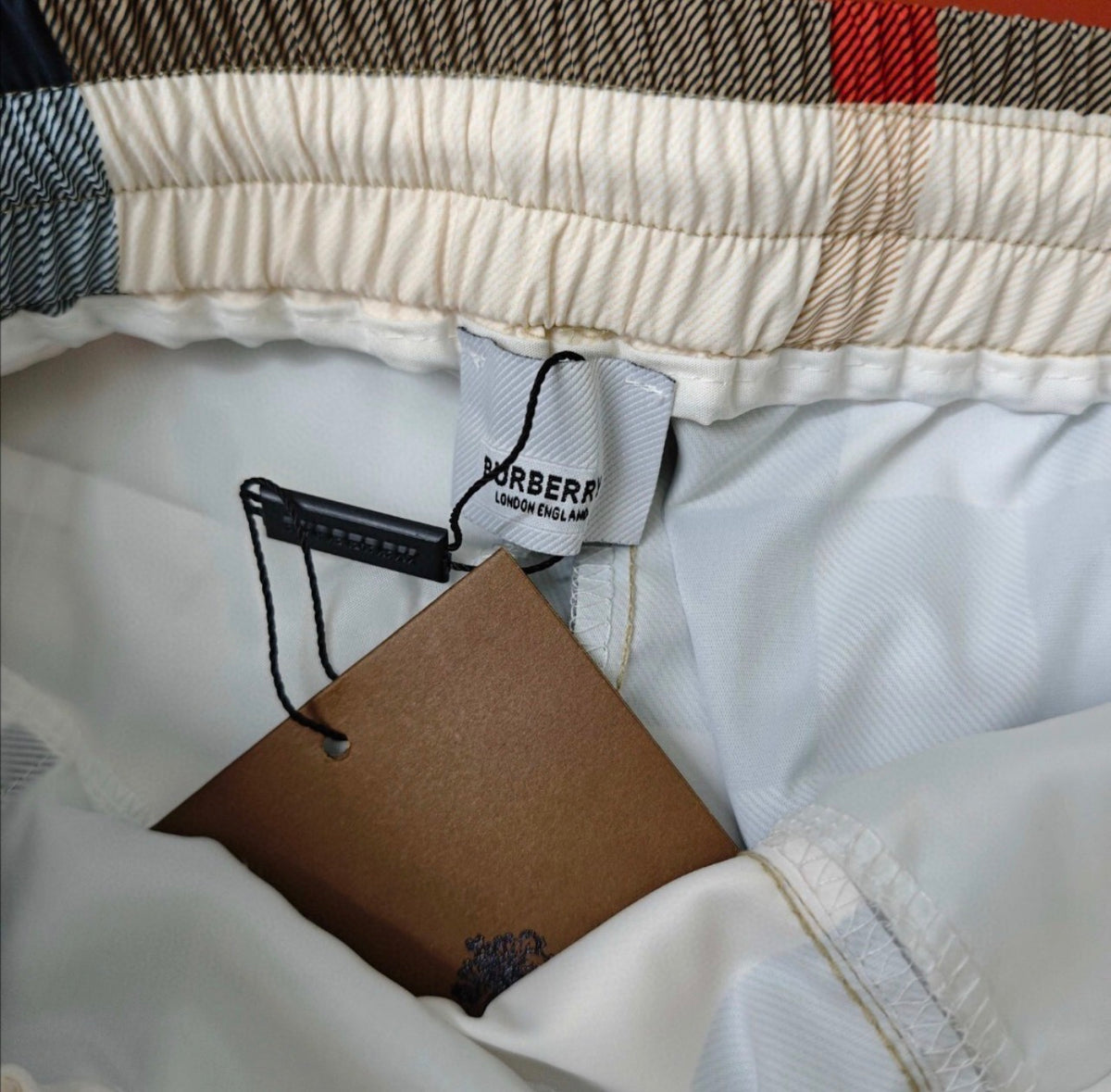 Burberry Check Drawstring Shorts