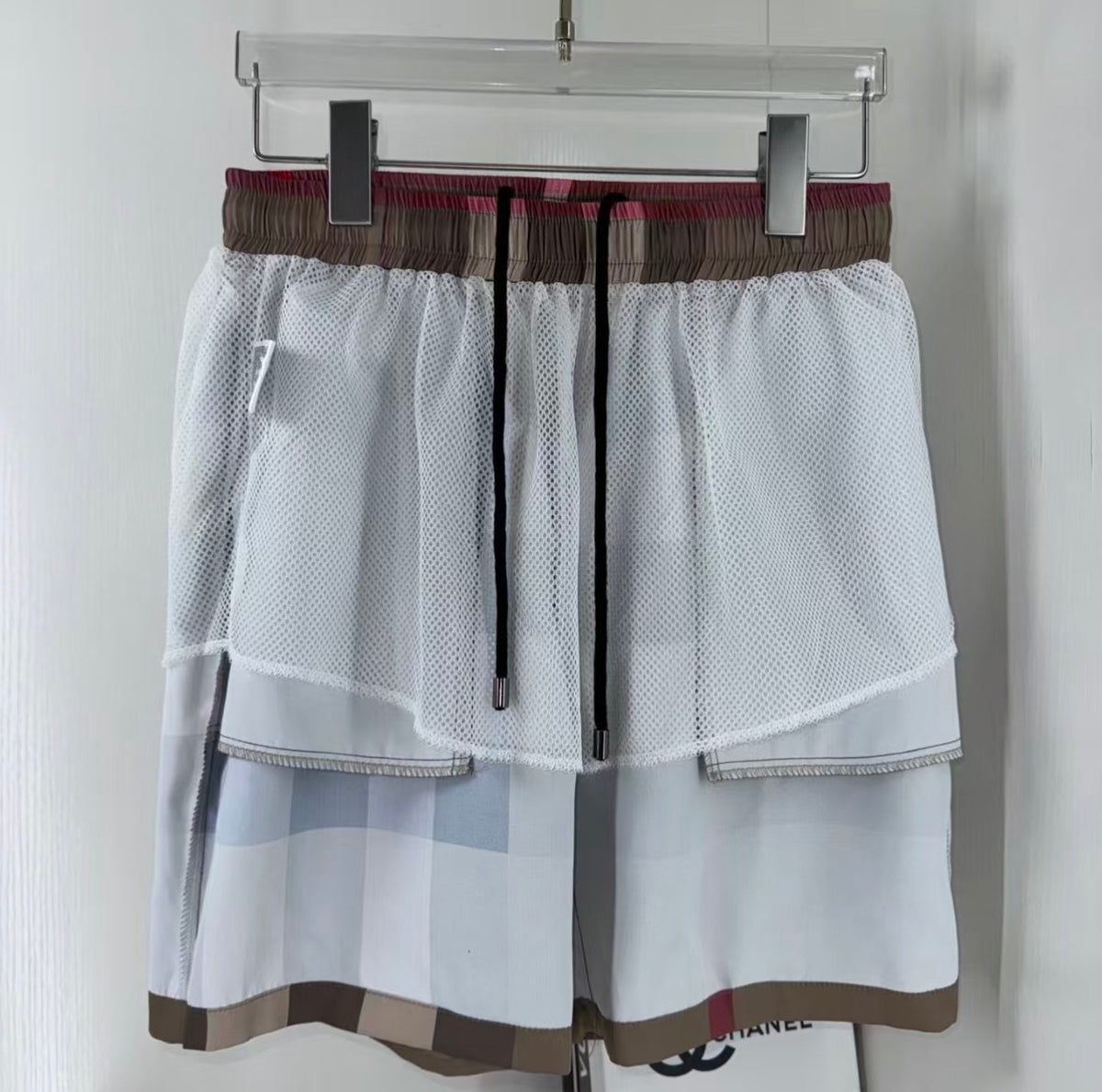 Burberry Check Drawstring Shorts