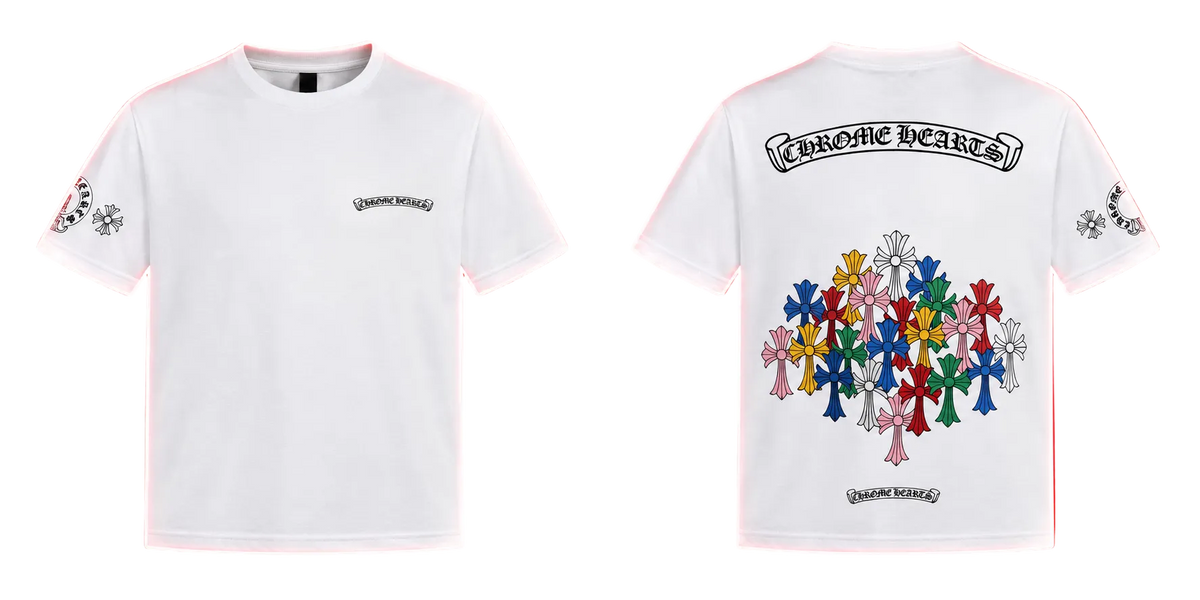 Chrome Hearts Multicolor Cross Graphic T-Shirt