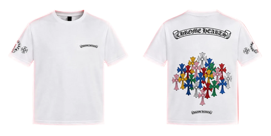 Chrome Hearts Multicolor Cross Graphic T-Shirt