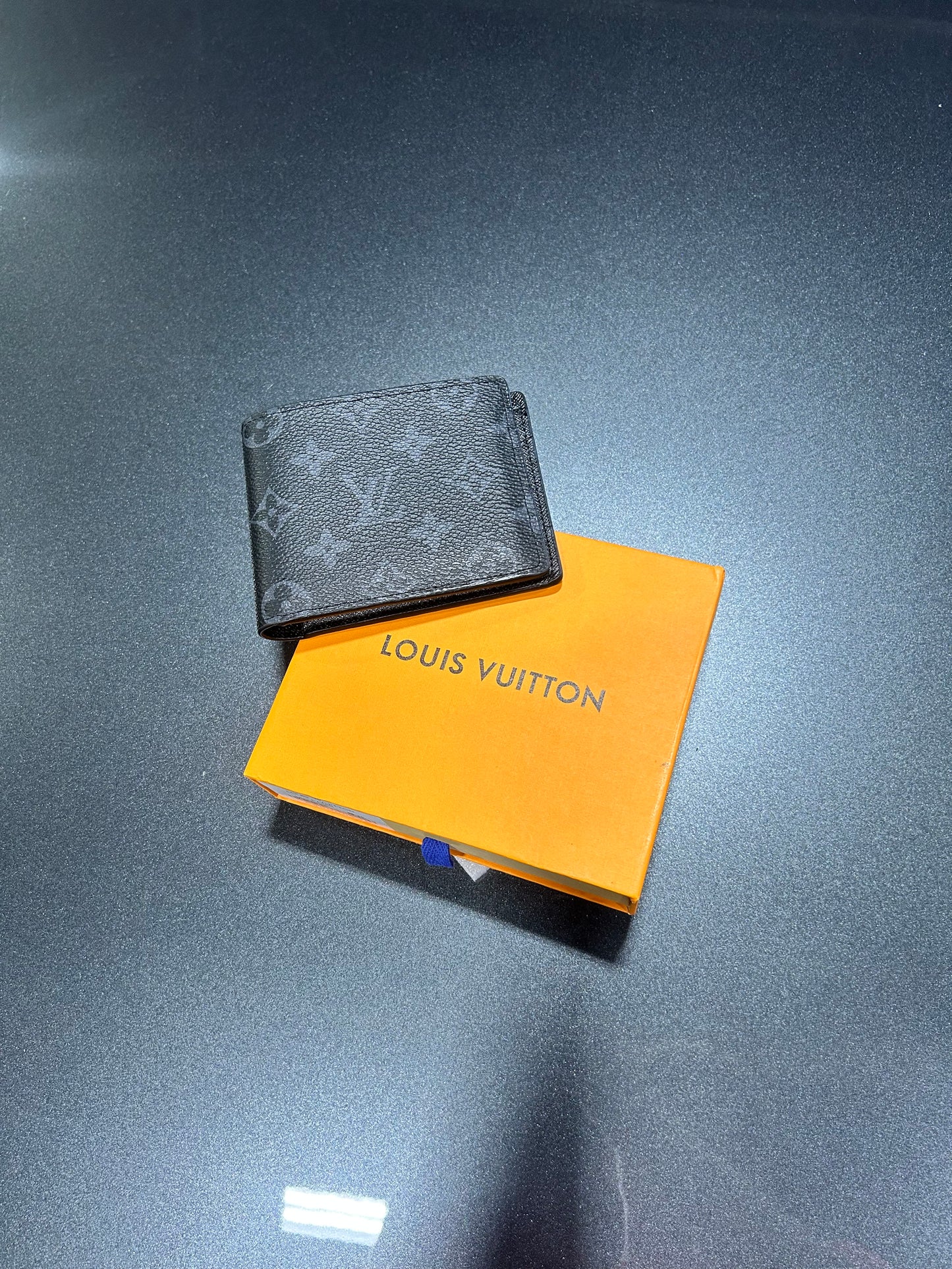 Inspired by LV Monogram Inspired Bi-Fold Wallet -Black