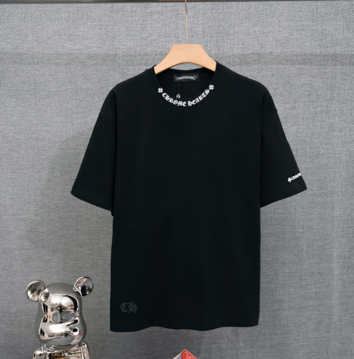 Chrome Hearts Neck Logo T-Shirt – Black